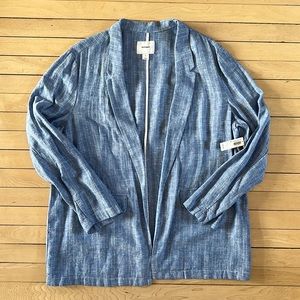 Blue Old Navy linen blazer
